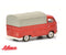 Volkswagen Type 2 T1 Pick Up (Red), 1:87 Scale Diecast Model Right Rear View