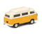 Volkswagen Type 2 T2a Camping Bus (Yellow/White), 1:87 (HO) Scale Diecast Model Right Rear View
