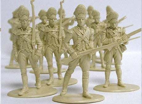American Revolution British Grenadiers 1/32 (54 mm) Scale Model Plastic Figures Example