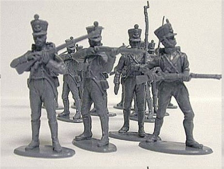 Napoleonic Wars French Line Infantry Waterloo 1/32 (54 mm) Scale Model Plastic Figures Example