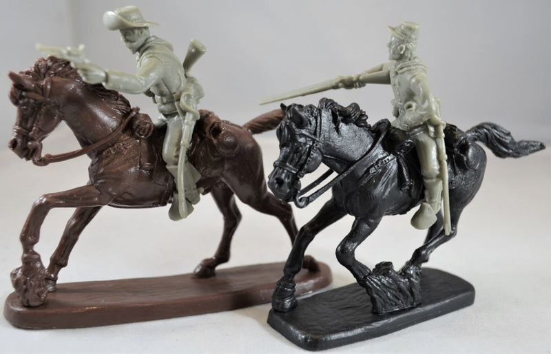 American Cavalry Horse Soldiers 1860-1880, 1/32 Scale Plastic Figures Close Up Detail