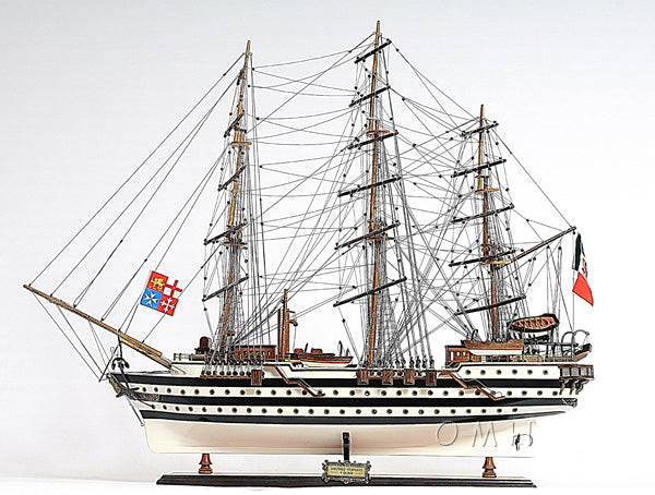 Amerigo Vespucci Wooden Scale Model Port Side View