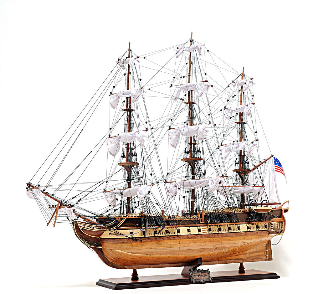 USS Constitution Exclusive Edition Wooden Scale Model Port Side View