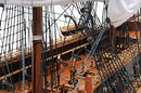 USS Constitution Exclusive Edition Wooden Scale Model Main Deck Close Up