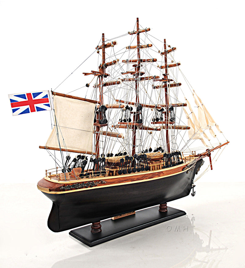 Cutty Sark 1869 Wooden Scale Model Aft Starboard View