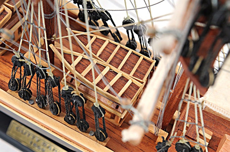 Cutty Sark 1869 Wooden Scale Model Midship Deck View
