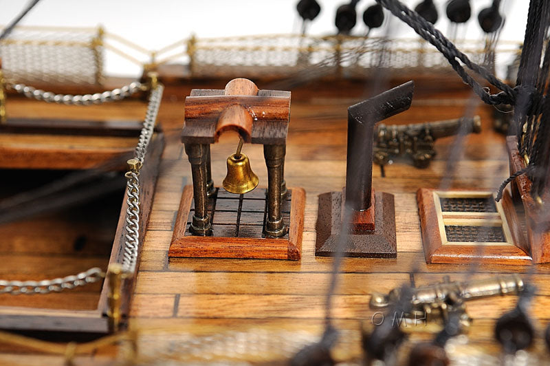 HMS Victory Exclusive Edition Wooden Scale Model Ships Bell Close Up