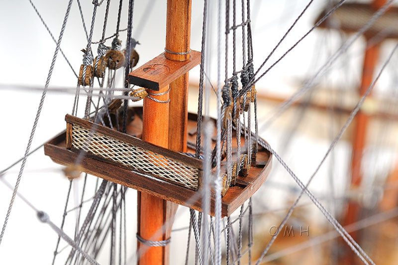 HMS Victory Exclusive Edition Wooden Scale Model Crows Nest Close Up