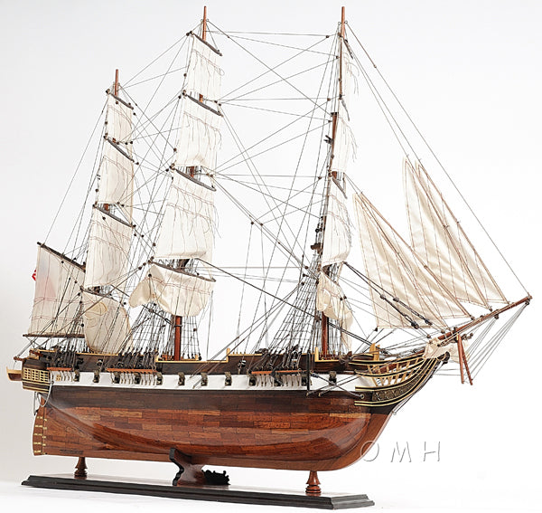 USS Constellation (Exclusive Edition) Wooden Scale Model Starboard Bow View