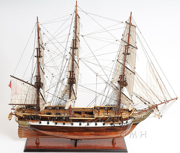 USS Constellation (Exclusive Edition) Wooden Scale Model Starboard Top View