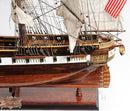 USS Constellation (Exclusive Edition) Wooden Scale Model Port Stern Close Up