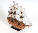 HMS Victory 1805 (Small) Wooden Scale Model Starboard Bow Top View