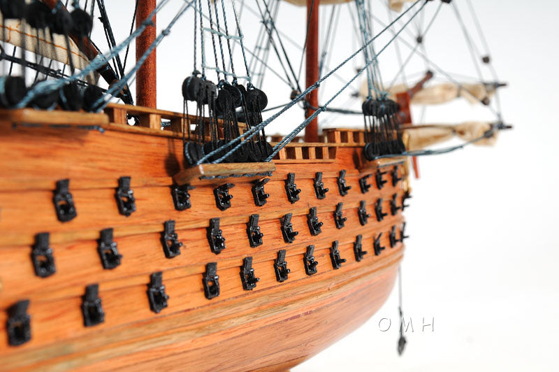 HMS Victory 1805 (Small) Wooden Scale Model Starboard Gun Decks