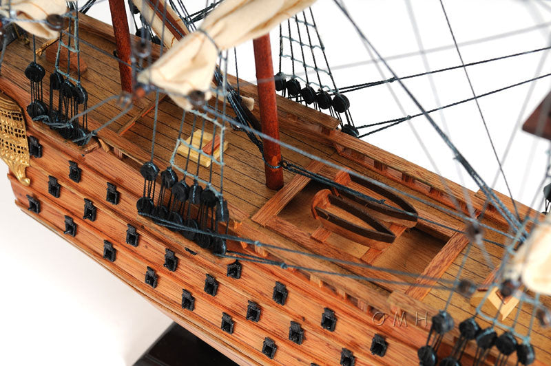 HMS Victory 1805 (Small) Wooden Scale Model Midships Main Deck