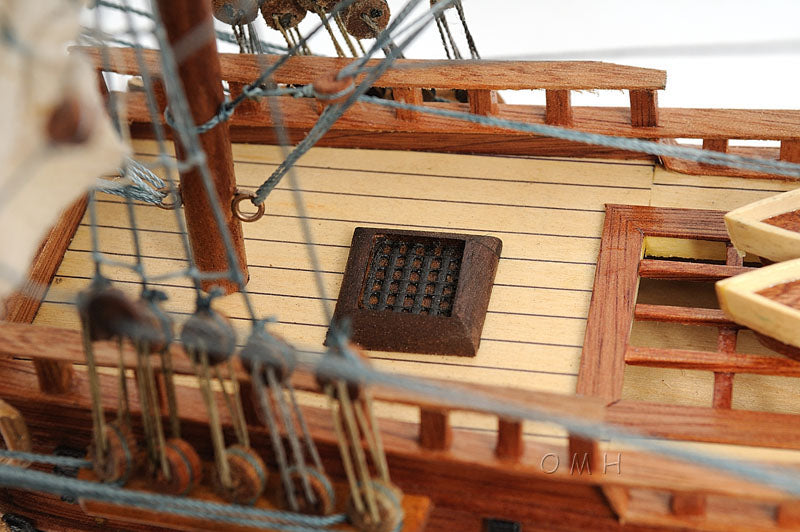 HMS Victory 1805 (Small) Wooden Scale Model Main Deck Close Up