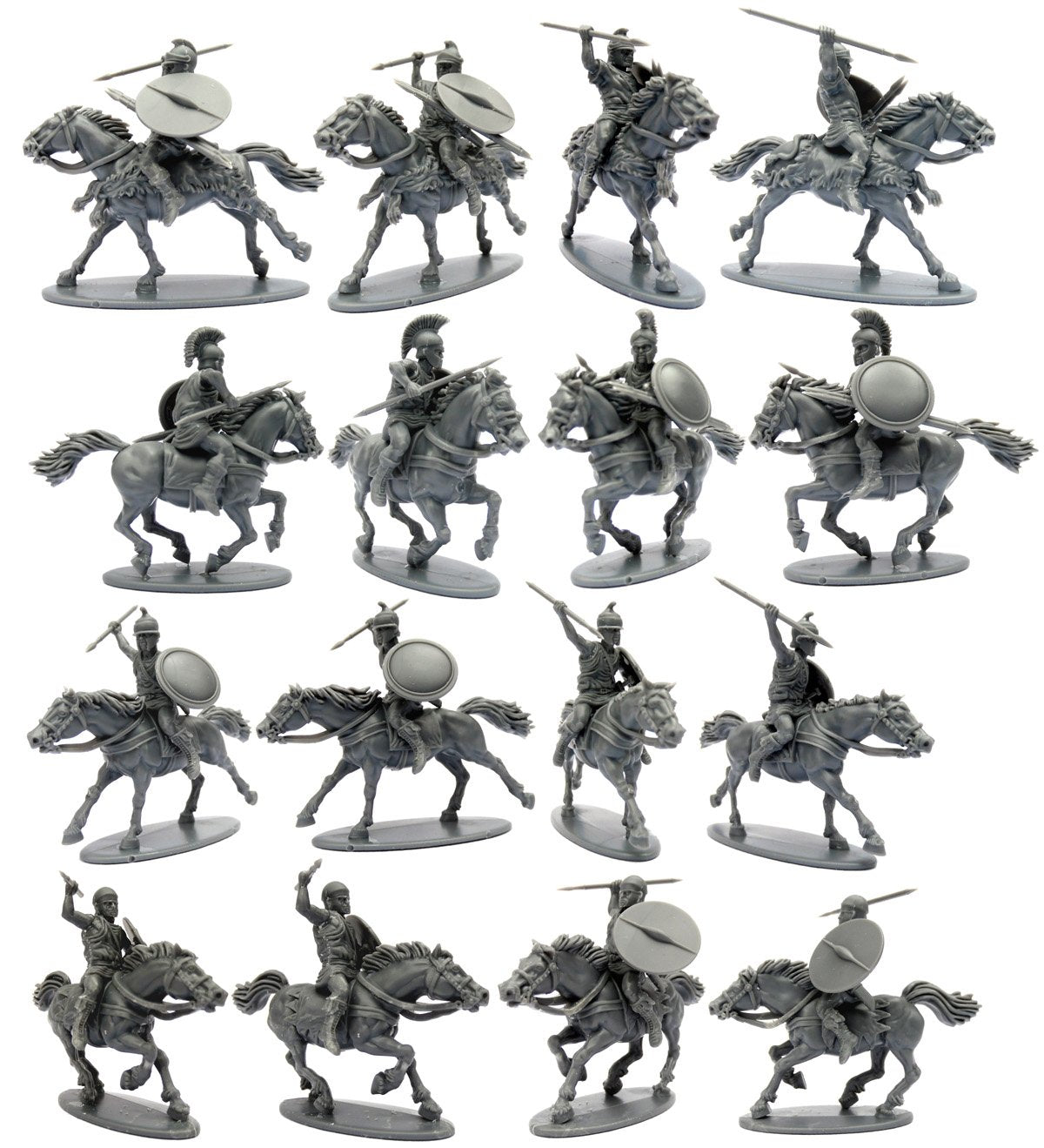 Victrix 28mm Greek Light Cavalry assembled as Tarentine skirmishers with javelins and shields