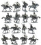 Greek Light Cavalry, 28 mm Scale Model Plastic Figures  Package Contents