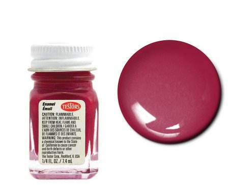 Gloss Dark Red Enamel Paint ¼ oz Bottle