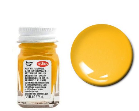 Gloss Yellow Enamel Paint ¼ oz Bottle