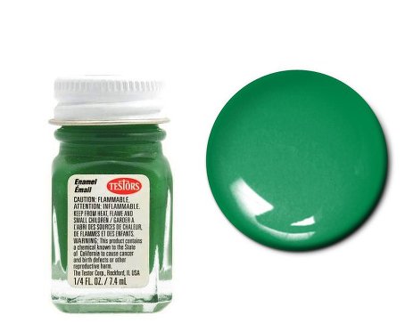 Gloss Green Enamel Paint ¼ oz Bottle