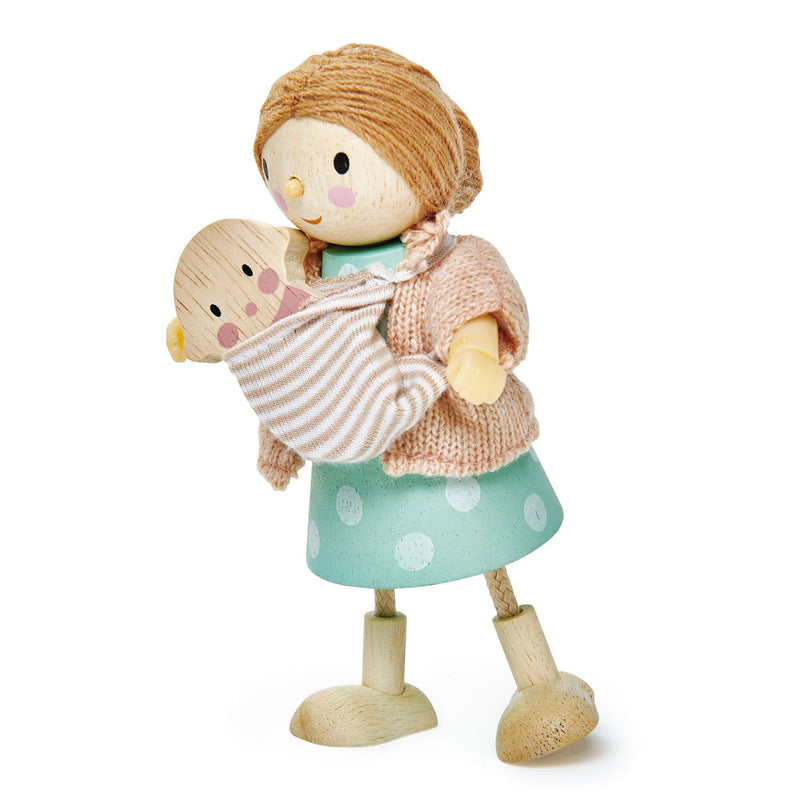 Mrs. Goodwood and the Baby Wooden Figure Set