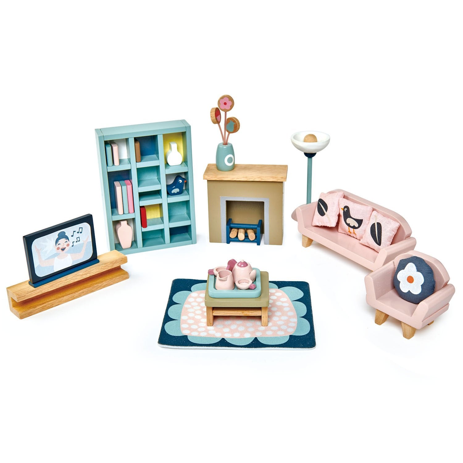 Dolls House Sitting Room Furniture By Tender Leaf Toys