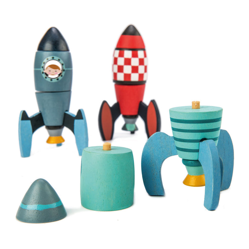 Rocket Construction Play Set By Tender Leaf Toys