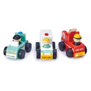 ABC Emergency Wooden Vehicles Set By Tender Leaf Toys
