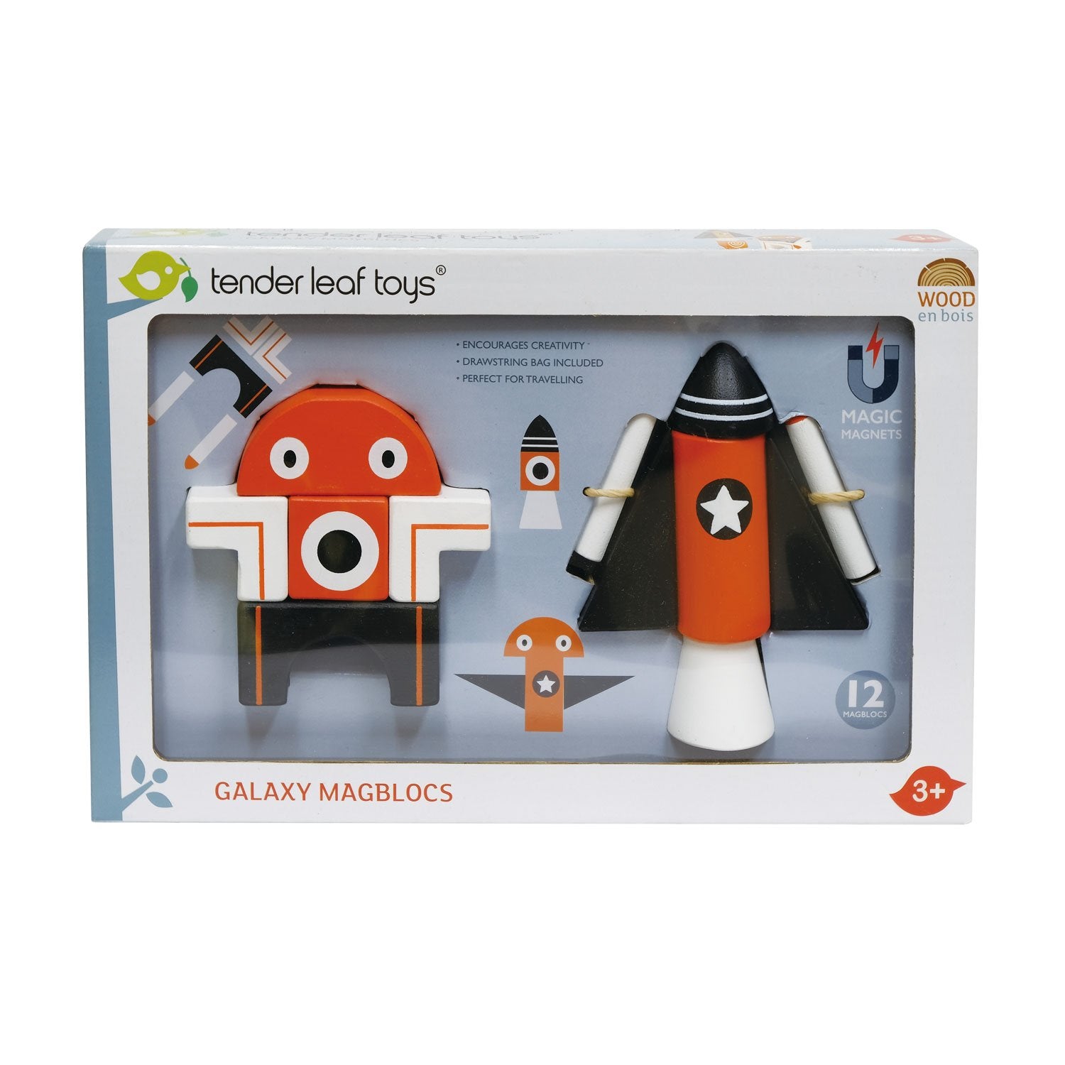 Galaxy Magblocs Wooden Play Set