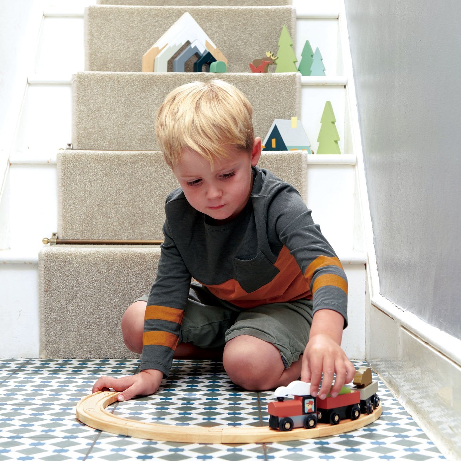 Treetops Train Set At Play