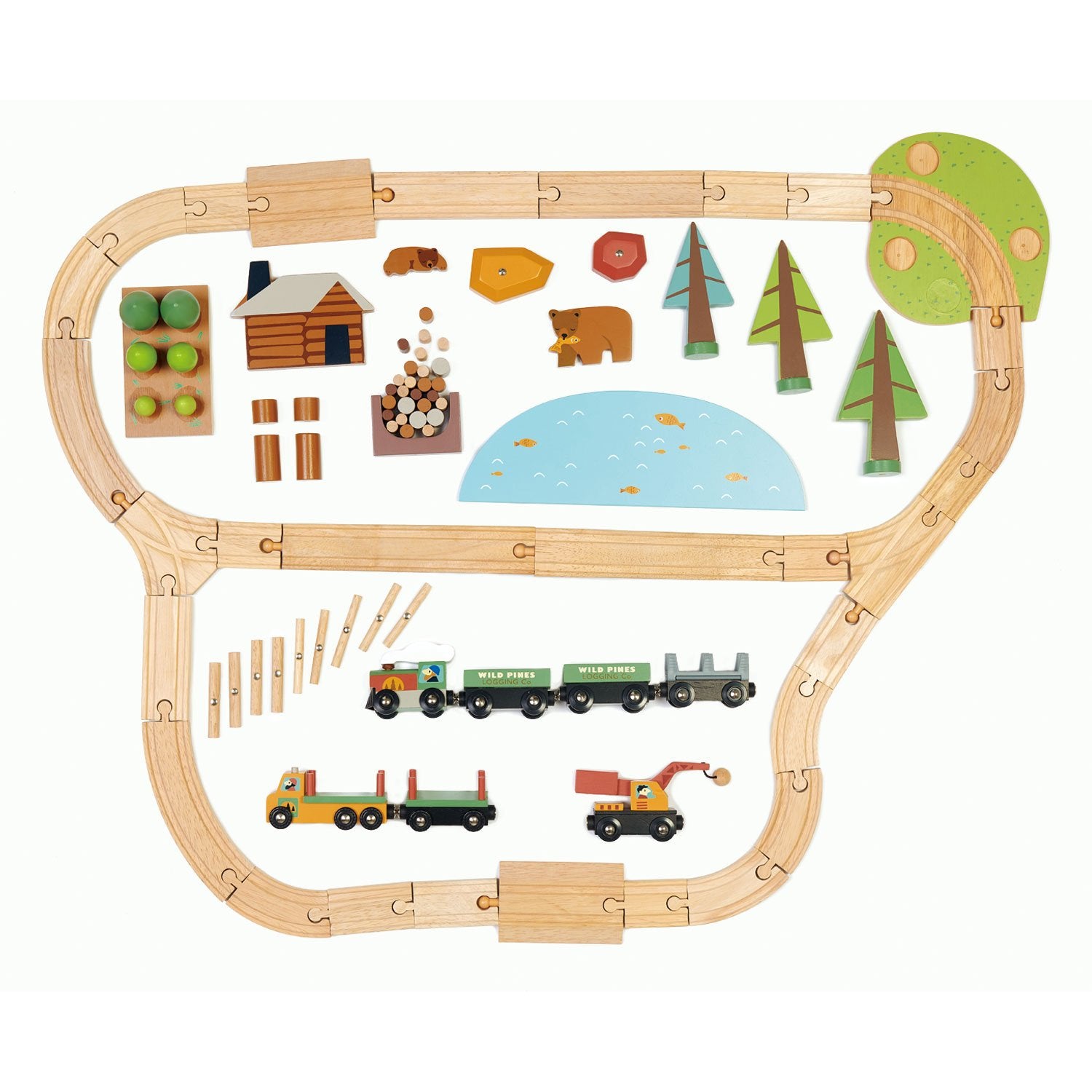 Wild Pines Train Set Box Contents