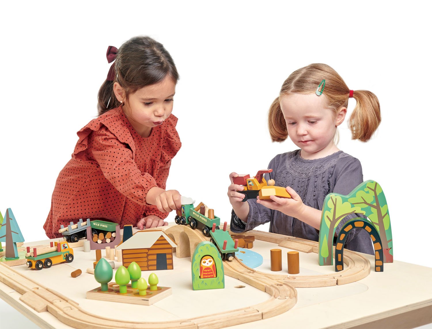 Wild Pines Train Set At Play