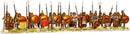 Theban Armored Hoplites 5th To 3rd Century BCE, 28 mm Scale Model Plastic Figures Painted Example
