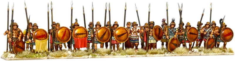 Theban Armored Hoplites 5th To 3rd Century BCE, 28 mm Scale Model Plastic Figures Painted Example