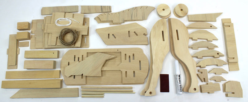 Trojan Horse Wooden Kit Box Contents