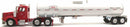 Trucks N Stuff Peterbilt 367 (Red) w/ Food Grade Tanker - Cerri Family Farm 1/87 Scale Model