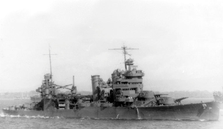 USS Astoria Heavy Cruiser CA-34 1942 off Guadalcanal