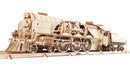 V-Express Steam Train with Tender Model Kit