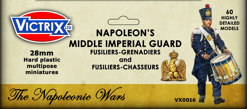 Napoleon’s Middle Imperial Guard, 28 mm Scale Model Plastic Figures