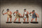 Greek Peltasts, Javelin Mean and Slingers, 28 mm Scale Model Plastic Figures Painted Slingers