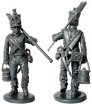 Napoleonic French Foot Artillery 1812 - 1815, 28 mm Scale Model Plastic Figures Spongeman Detail