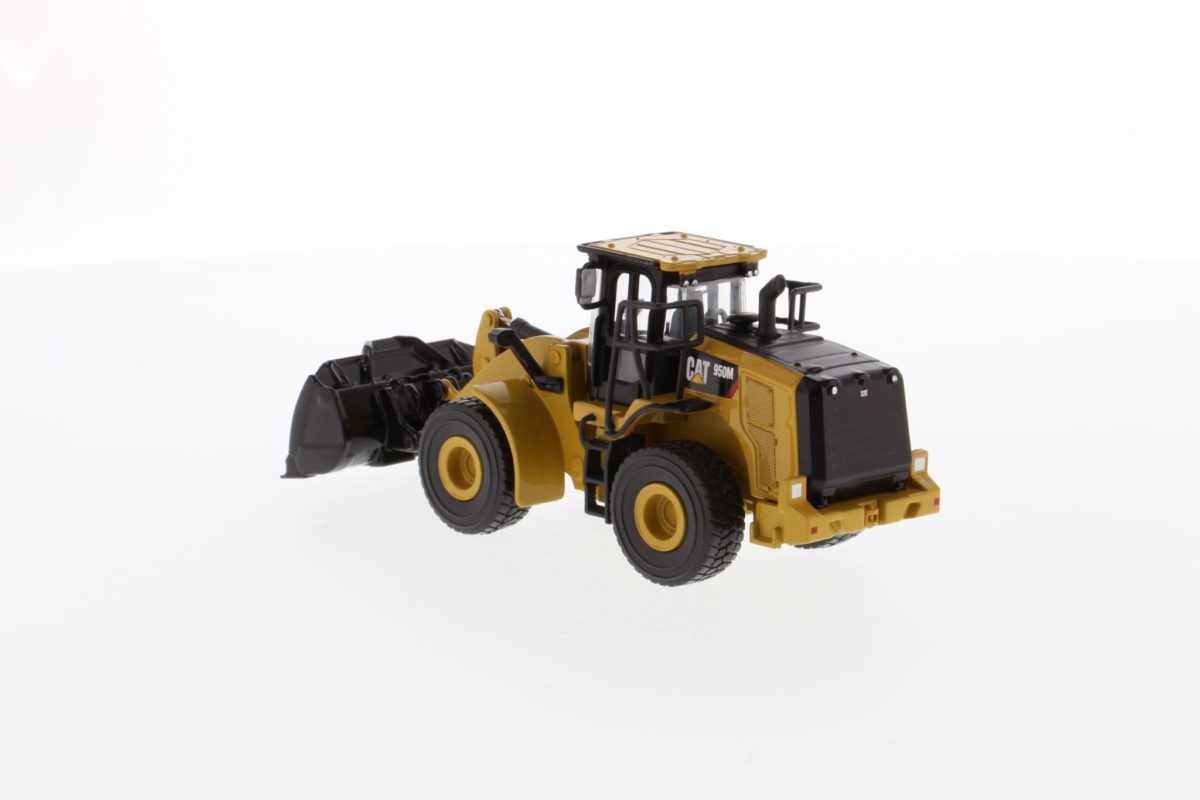 Caterpillar 950M Wheel Loader 1:64 Scale Diecast Model Left Rear View