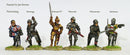 Wars Of The Roses Yorkist Command On Foot, 28 mm Scale Model Metal Figures