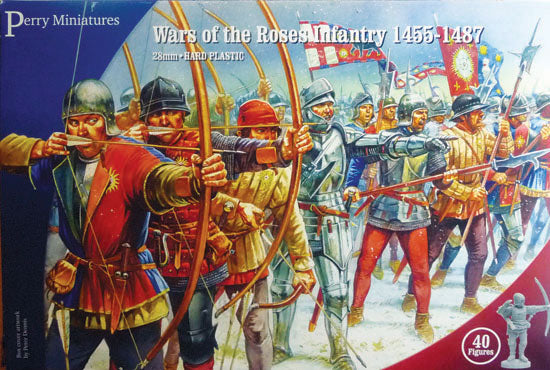 Wars Of The Roses Infantry 1455 - 1487, 28 mm Scale Model Plastic Figures By Perry Miniatures
