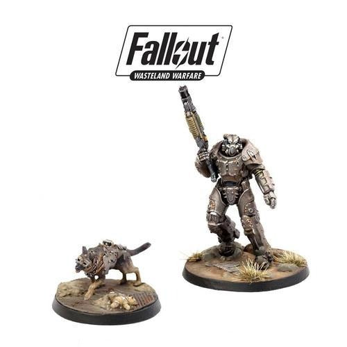 Fallout Wasteland Warfare X-01 Survivor & Dogmeat Miniature Figures Kit
