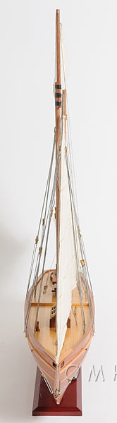 America 1851 Schooner Wooden Scale Model Bow View