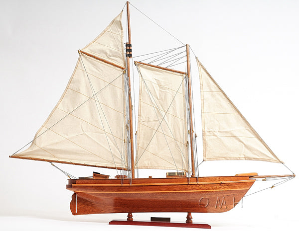 America 1851 Schooner Wooden Scale Model Starboard View