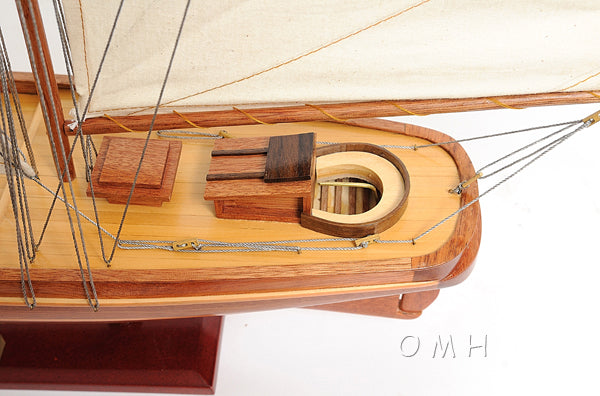 America 1851 Schooner Wooden Scale Model Stern Deck Detail