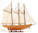 Atlantic Yacht Schooner Wooden Scale Model Starboard View