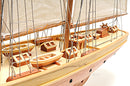 Atlantic Yacht Schooner Wooden Scale Model Stern Deck Details